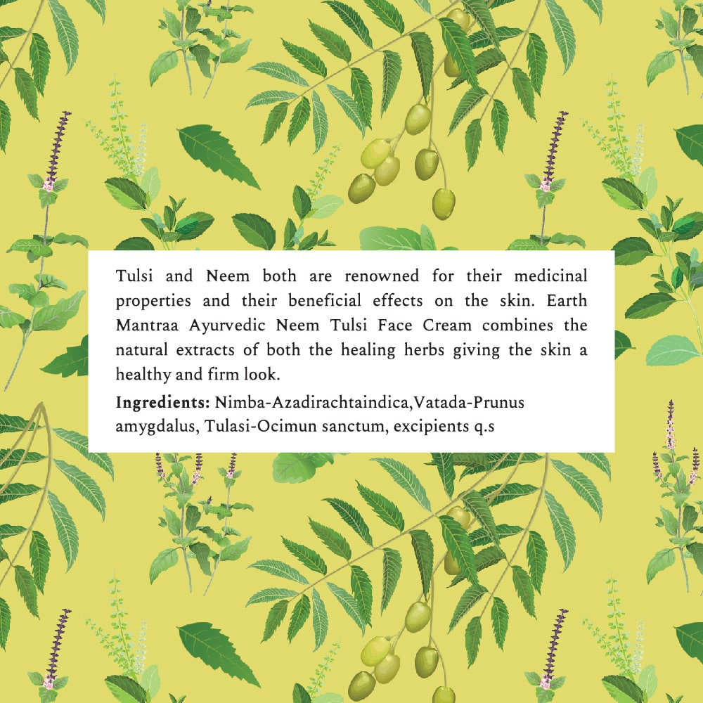 Neem Tulasi Cream For Clear Face Earth Mantraa