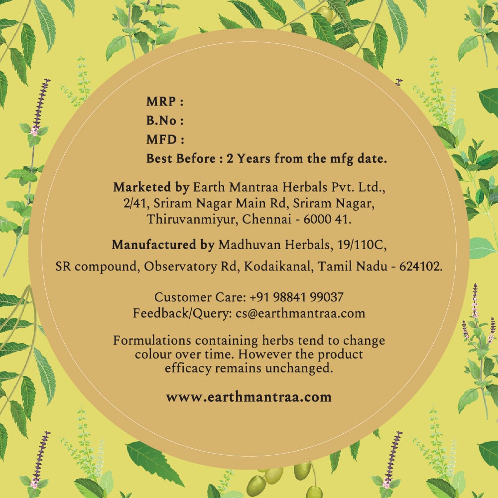 Neem Tulasi Cream For Clear Face Earth Mantraa