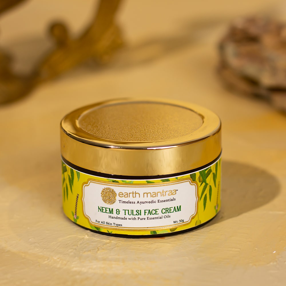 Neem Tulasi Cream For Clear Face Earth Mantraa