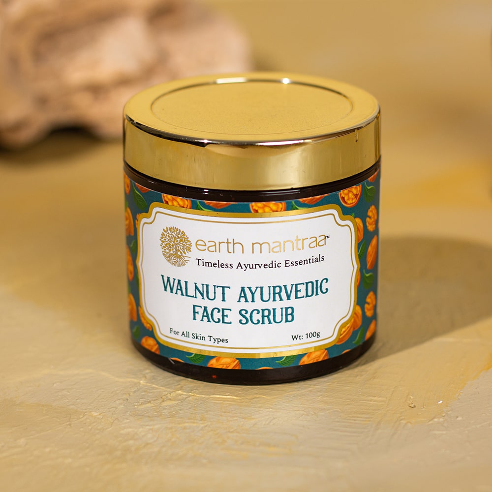 Walnut Face Scrub For Healthy Skin Earth Mantraa